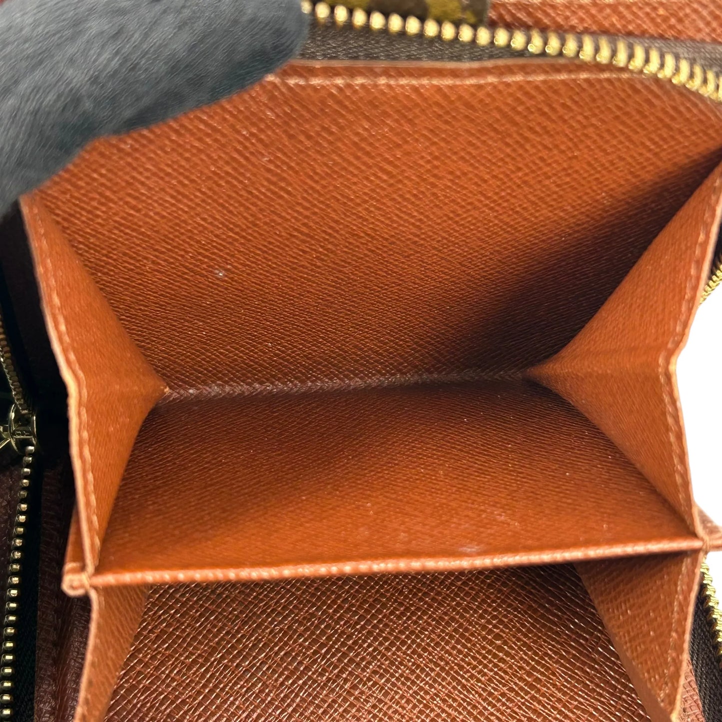 Louis Vuitton Monogram Canvas Compact Zip Bifold Wallet - Brown 