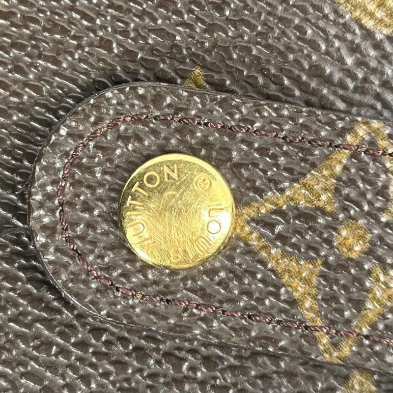 Louis Vuitton Monogram Canvas Compact Zip Bifold Wallet - Brown 