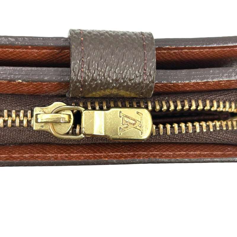 Louis Vuitton Monogram Canvas Compact Zip Bifold Wallet - Brown 