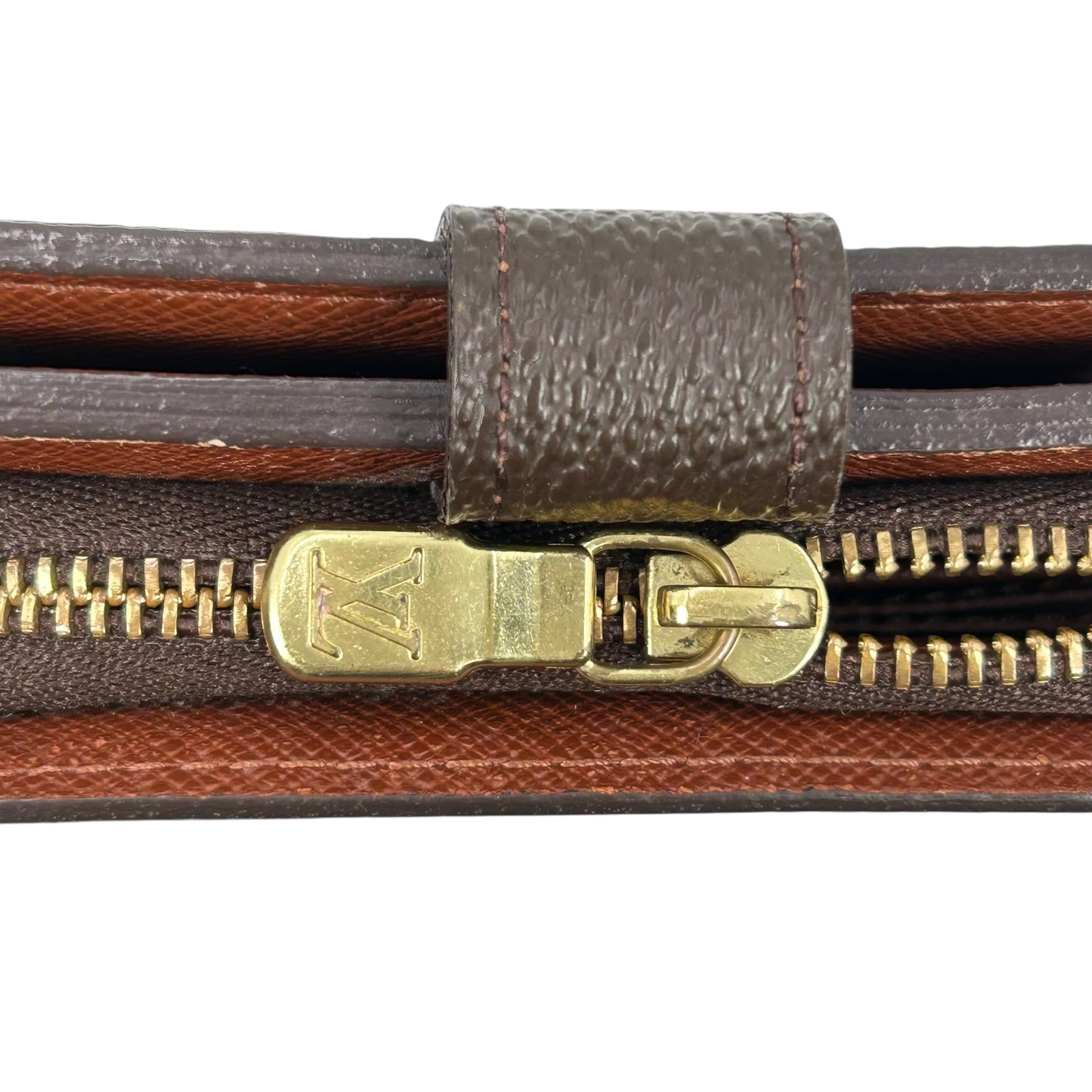 Louis Vuitton Monogram Canvas Compact Zip Bifold Wallet - Brown 