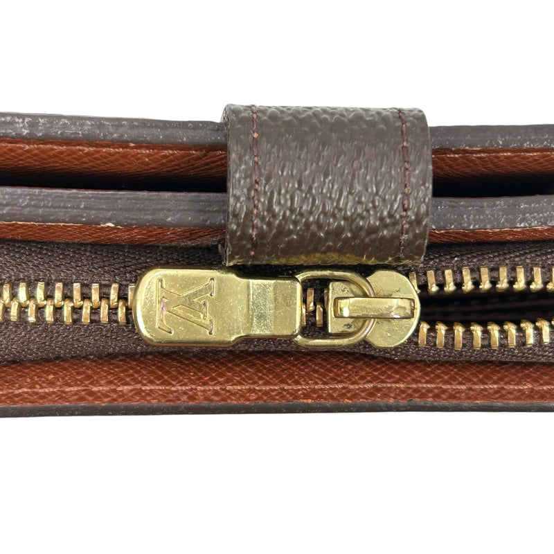 Louis Vuitton Monogram Canvas Compact Zip Bifold Wallet - Brown 