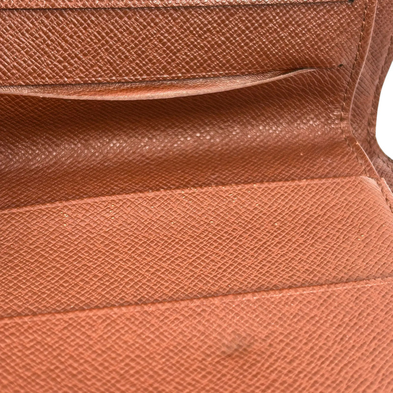 Louis Vuitton Monogram Canvas Compact Zip Bifold Wallet - Brown 