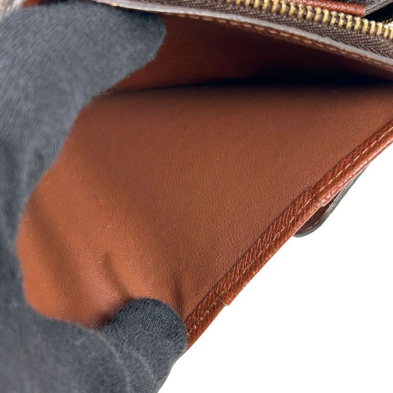 Louis Vuitton Monogram Canvas Compact Zip Bifold Wallet - Brown 