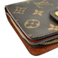 Louis Vuitton Monogram Canvas Compact Zip Bifold Wallet - Brown 