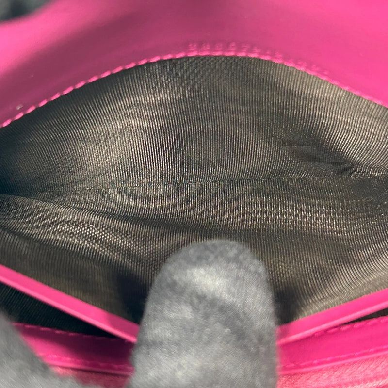 GUCCI Guccissima Leather Ribbon Long Wallet - Pink 