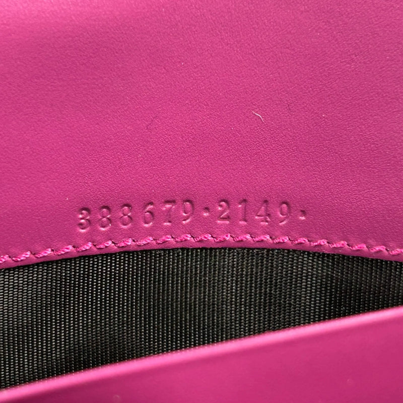 GUCCI Guccissima Leather Ribbon Long Wallet - Pink 