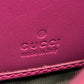 GUCCI Guccissima Leather Ribbon Long Wallet - Pink 