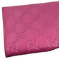 GUCCI Guccissima Leather Ribbon Long Wallet - Pink 