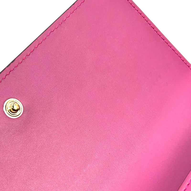 GUCCI Guccissima Leather Ribbon Long Wallet - Pink 