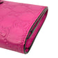 GUCCI Guccissima Leather Ribbon Long Wallet - Pink 