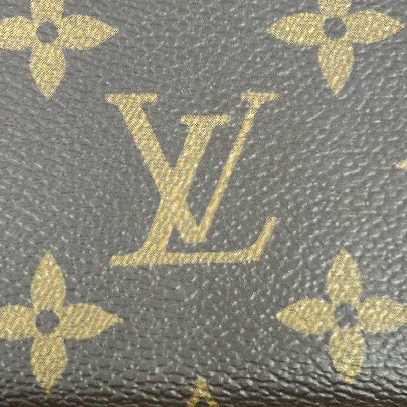 Louis Vuitton Monogram Canvas Portefeuille Clemence Fuchsia Long Wallet - Brown 