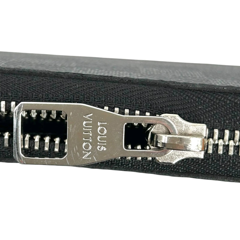 Louis Vuitton Damier Graphite Zippy Organizer Long Wallet - Gray 
