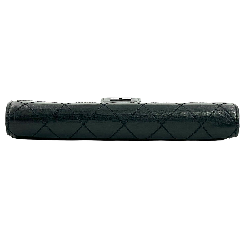 CHANEL Matelasse Quilted Leather Long Wallet - Black