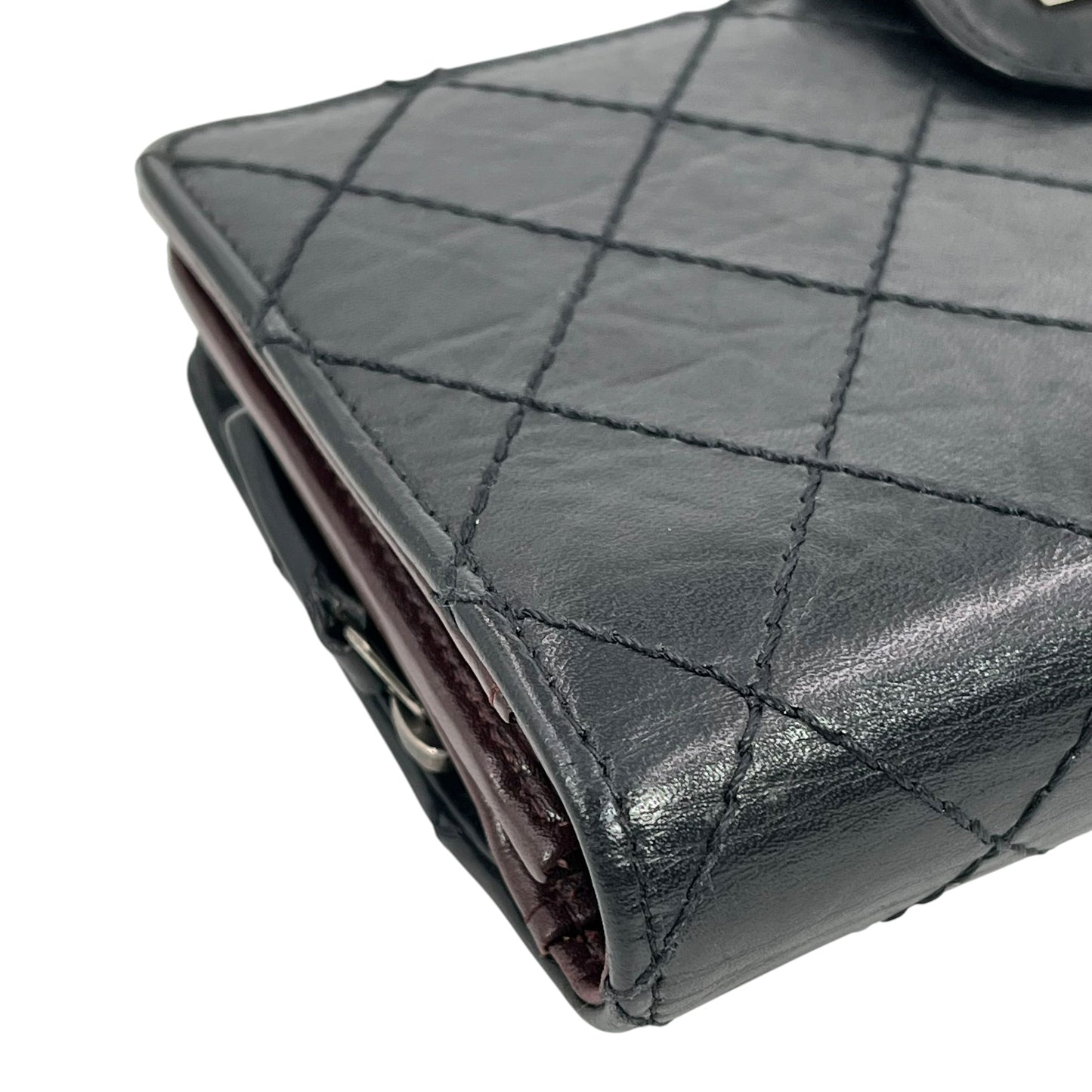 CHANEL Matelasse Quilted Leather Long Wallet - Black