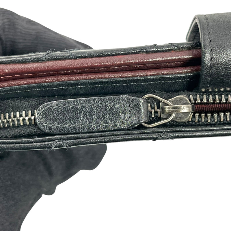 CHANEL Matelasse Quilted Leather Long Wallet - Black