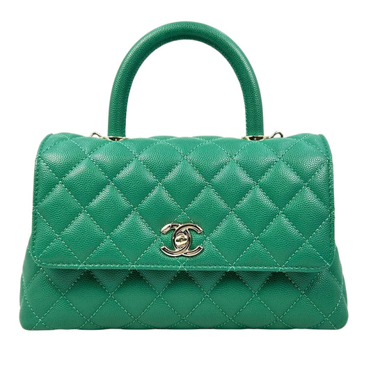 CHANEL Coco Handle XS Caviar Skin Chain Shoulder 38282