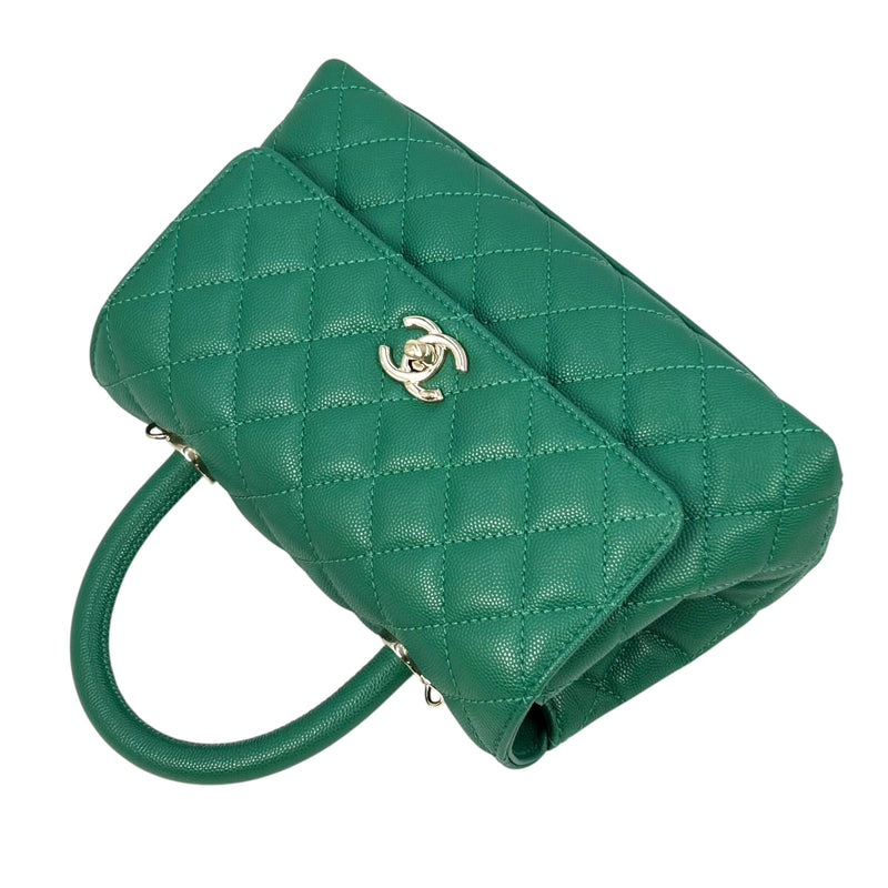 【中古】CHANEL ココハンドルXS キャビアスキン チェーンショルダー 38282