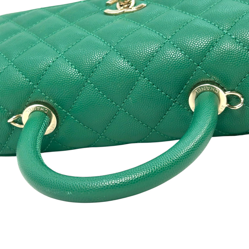 【中古】CHANEL ココハンドルXS キャビアスキン チェーンショルダー 38282