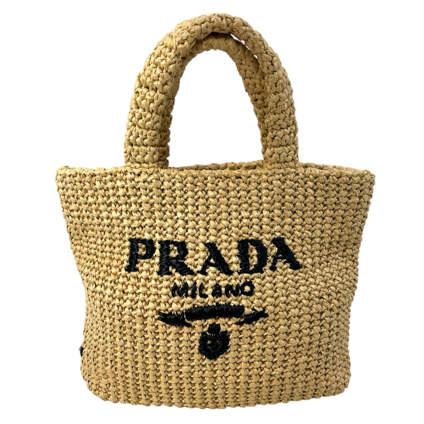 PRADA ラフィア ハンドバッグ_1BG422_38969