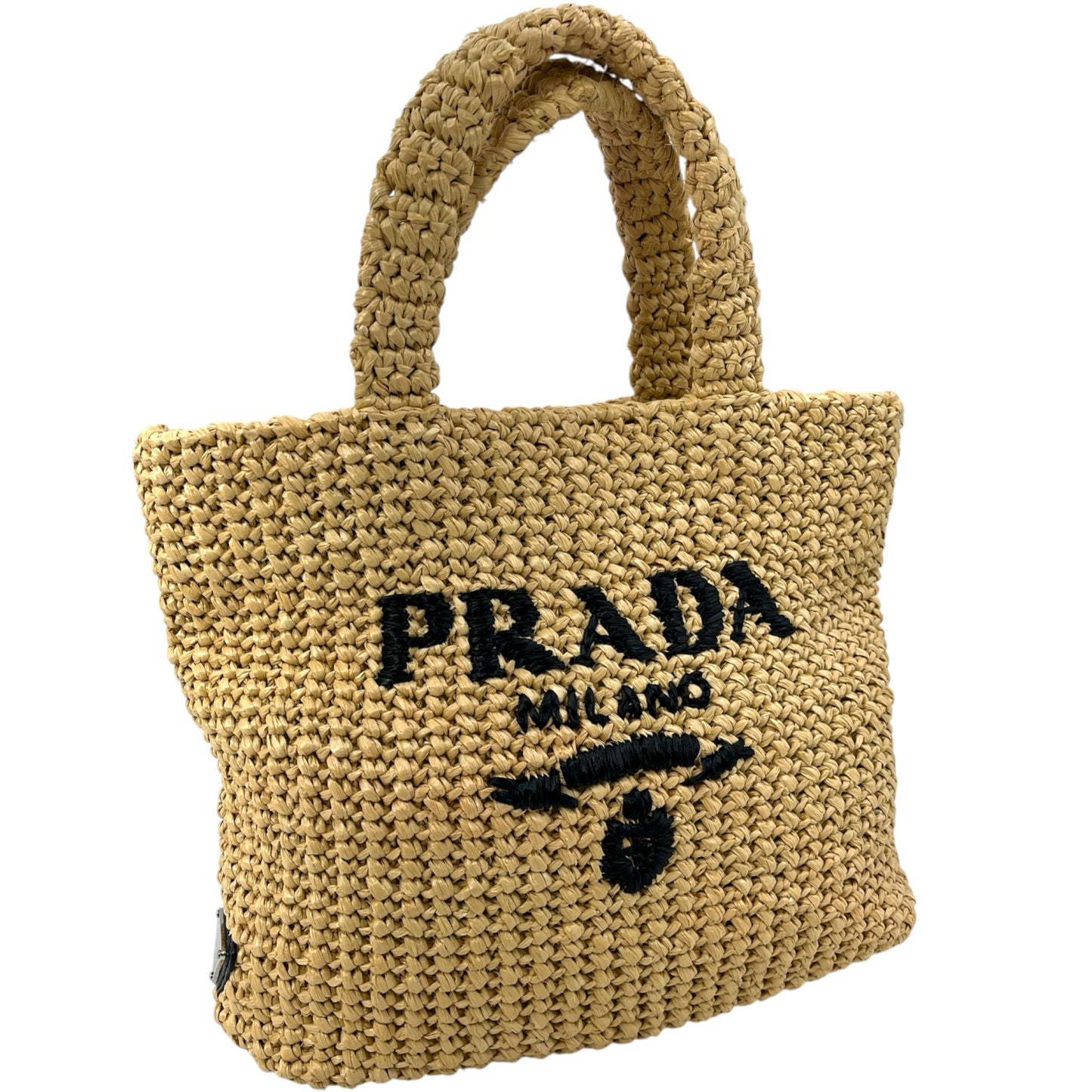 PRADA ラフィア ハンドバッグ_1BG422_38969