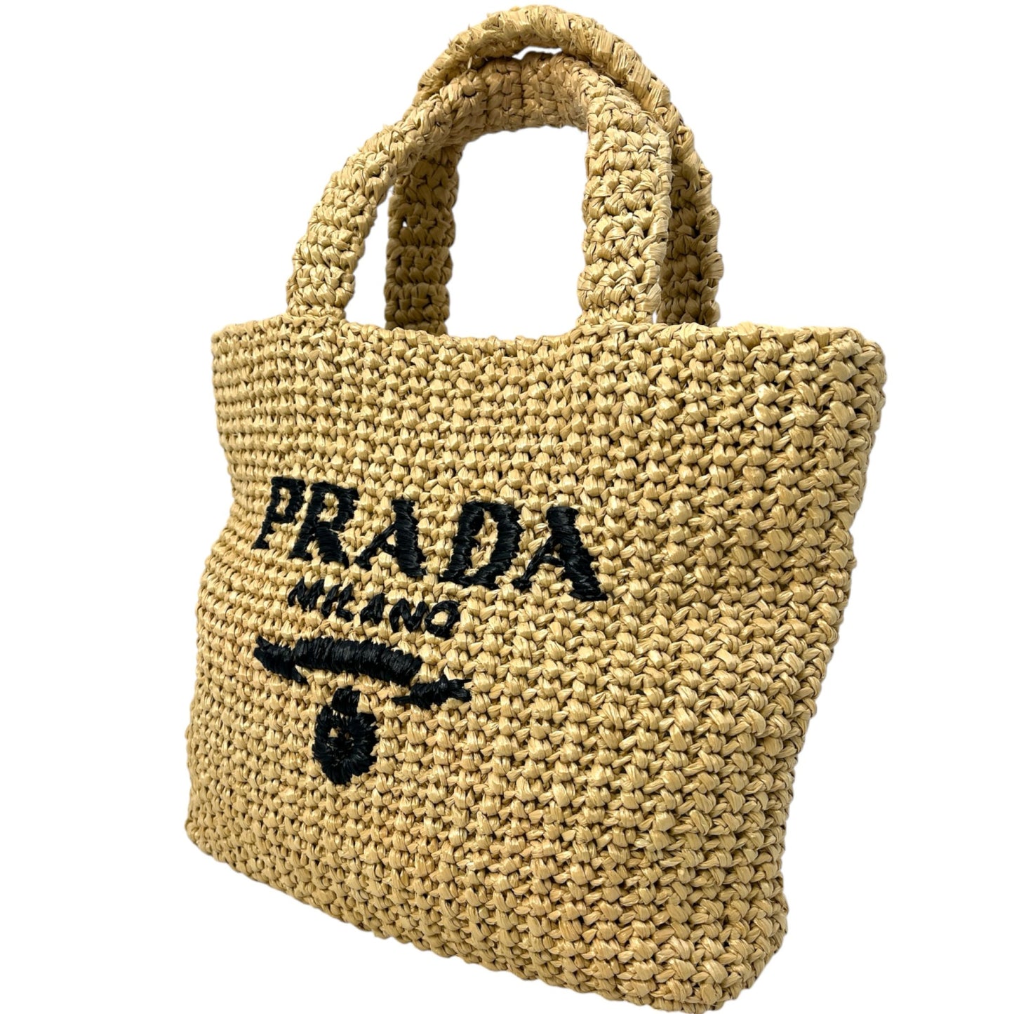 PRADA ラフィア ハンドバッグ_1BG422_38969