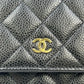 CHANEL チェーンウォレット キャビアスキン_38982