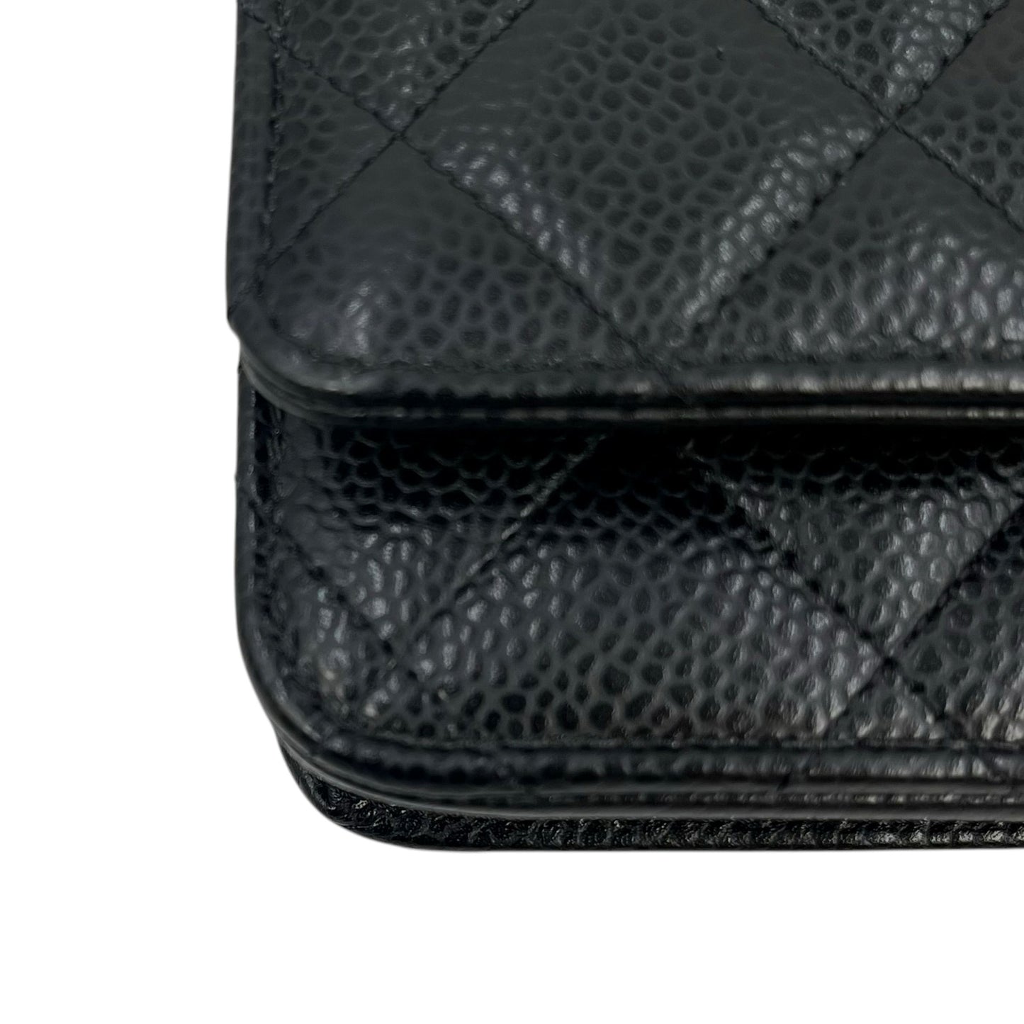 CHANEL チェーンウォレット キャビアスキン_38982