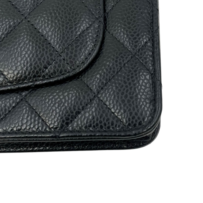 CHANEL チェーンウォレット キャビアスキン_38982