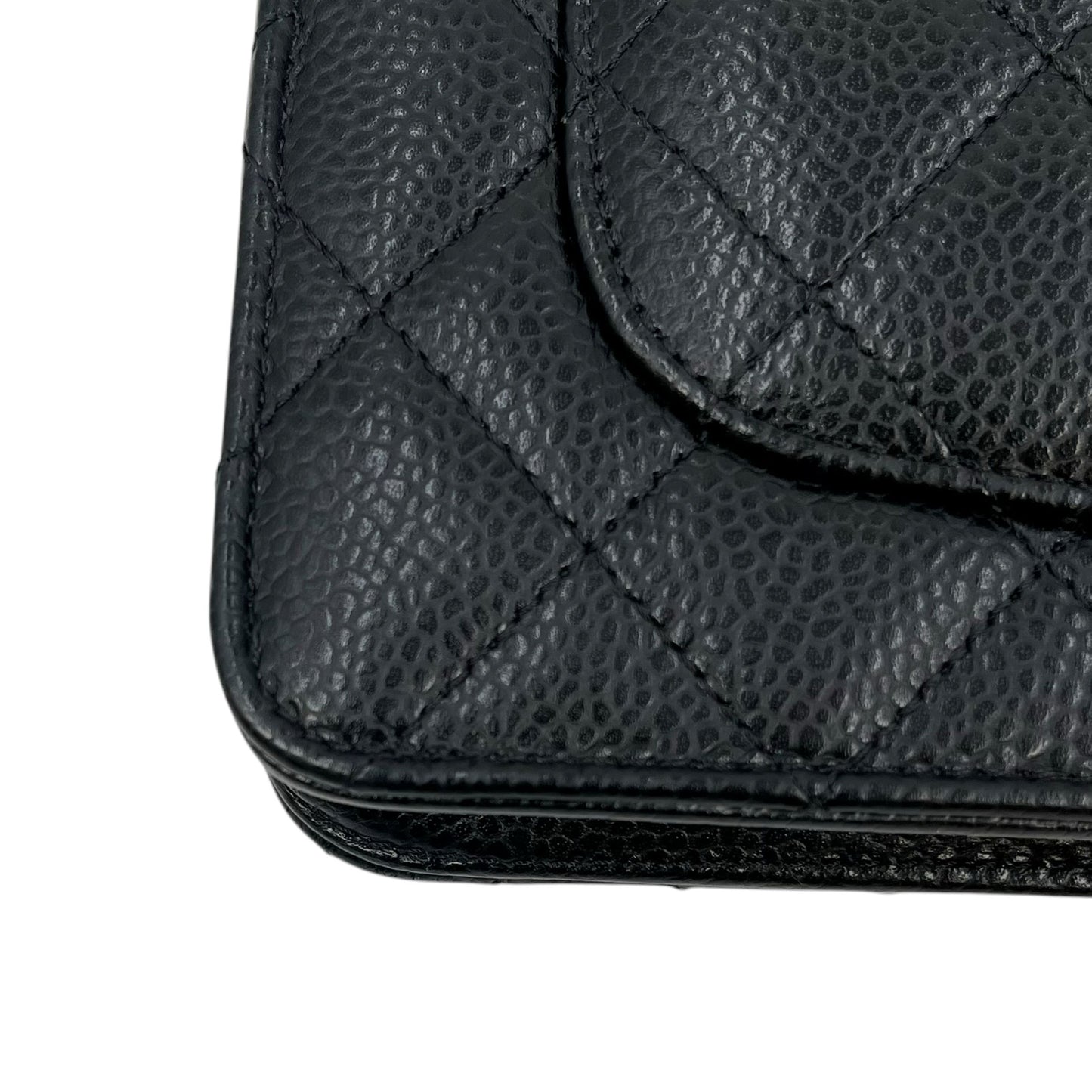 CHANEL チェーンウォレット キャビアスキン_38982
