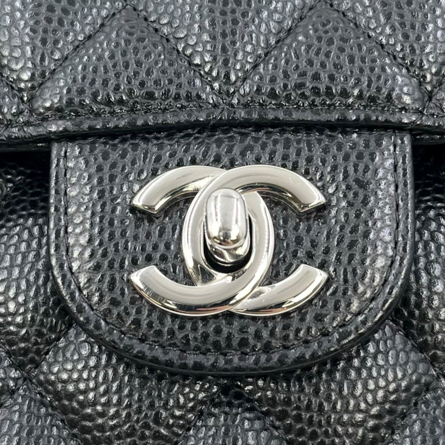 CHANEL_マトラッセ25 ダブルフラップ キャビアスキン_38994