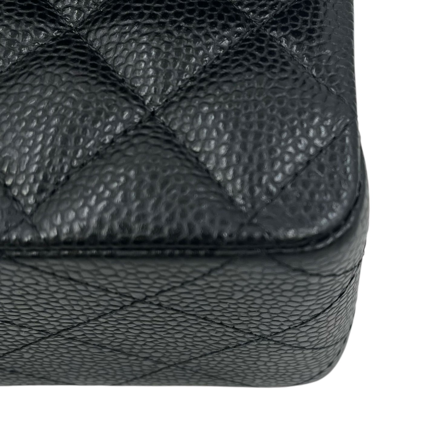 CHANEL_マトラッセ25 ダブルフラップ キャビアスキン_38994