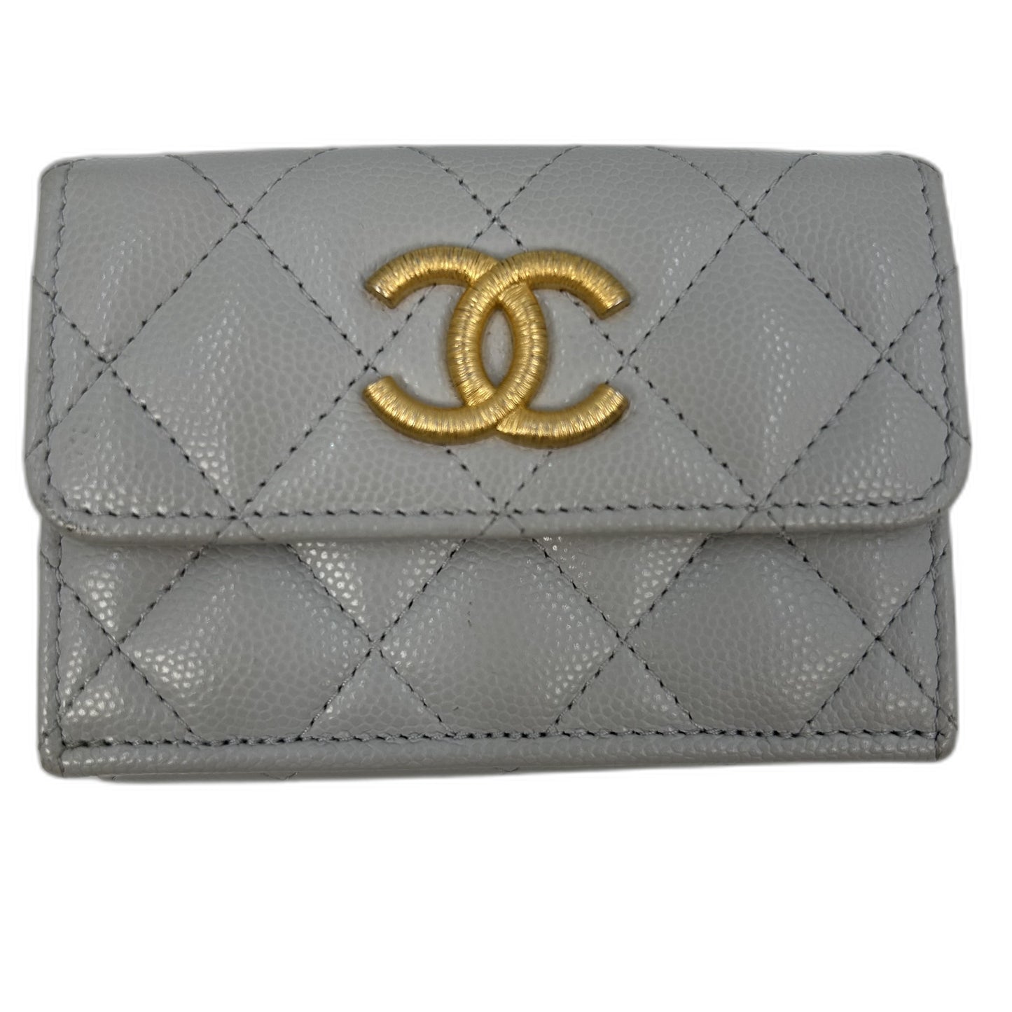 CHANEL キャビア ココマーク 三つ折り財布_39281