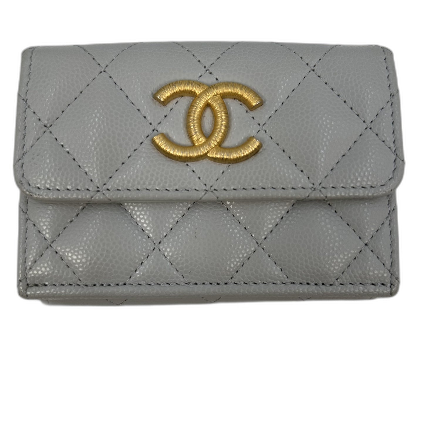 CHANEL キャビア ココマーク 三つ折り財布_39281