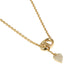 Dior CD Necklace with Crystal Heart Charm - Metal 