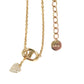 Dior CD Necklace with Crystal Heart Charm - Metal 