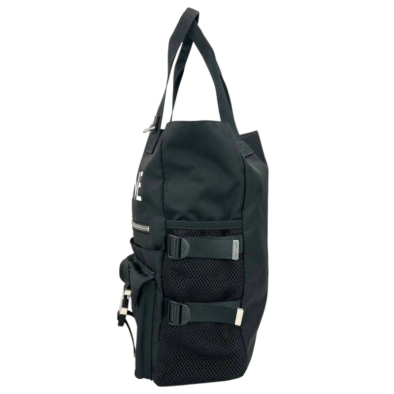 CELINE ロゴ ナイロン トートバッグ - ブラック