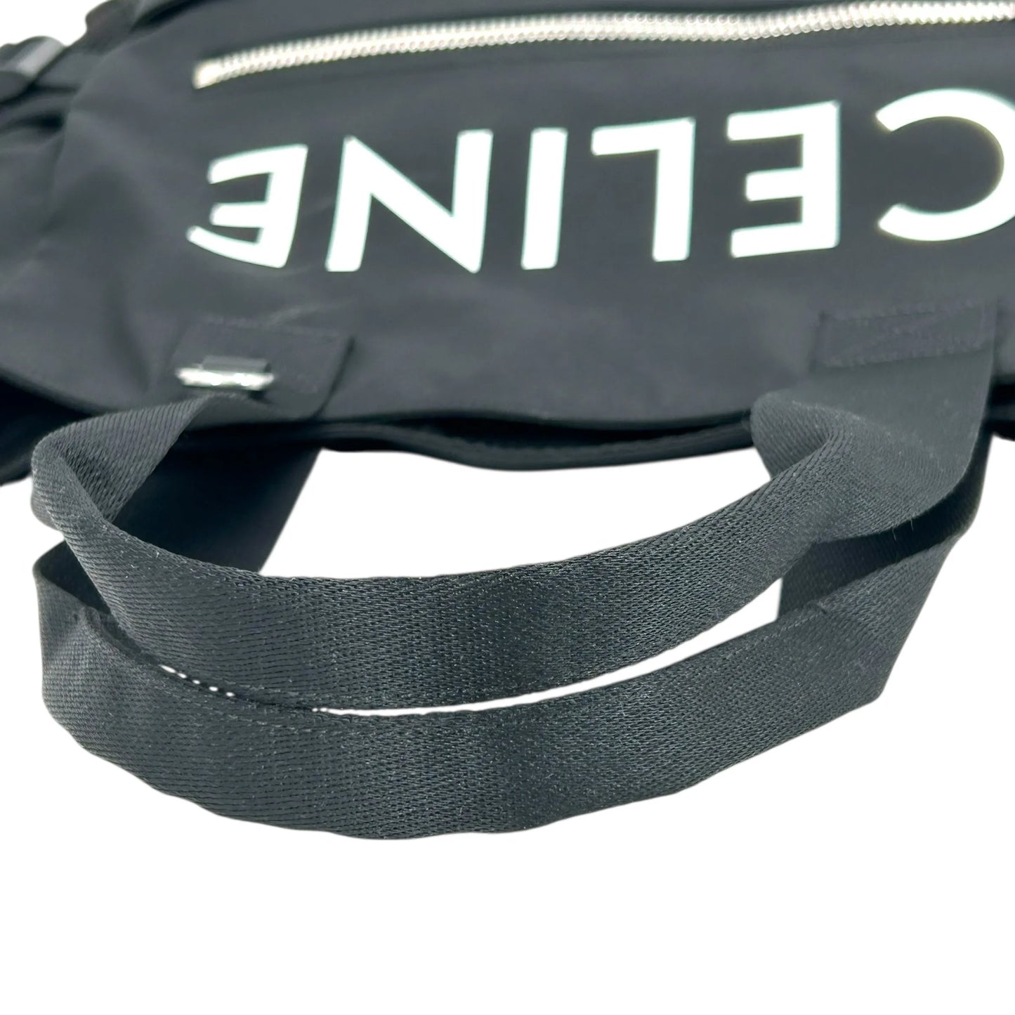 CELINE ロゴ ナイロン トートバッグ - ブラック