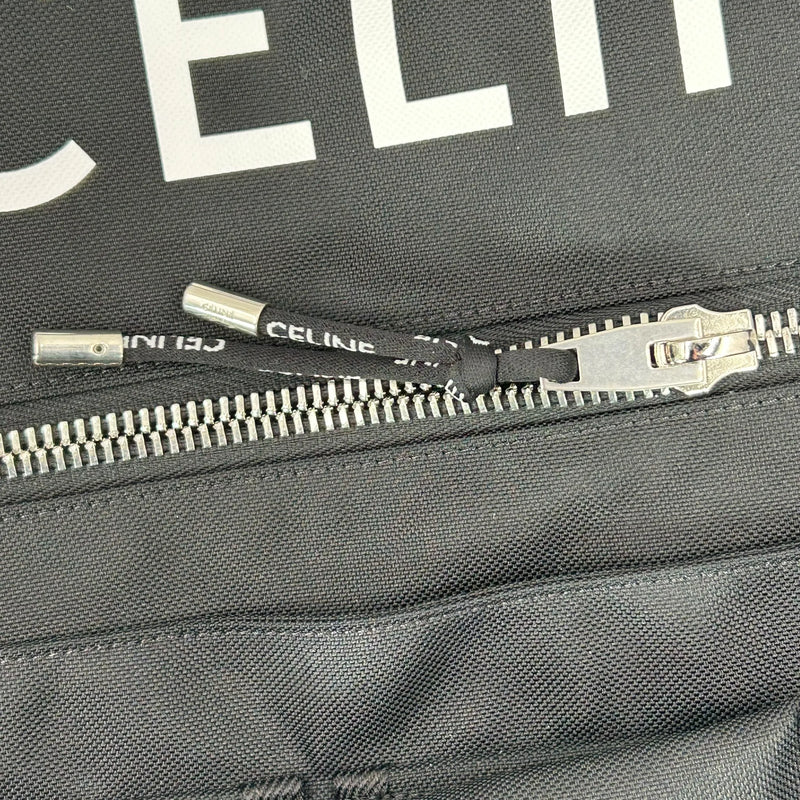 CELINE ロゴ ナイロン トートバッグ - ブラック