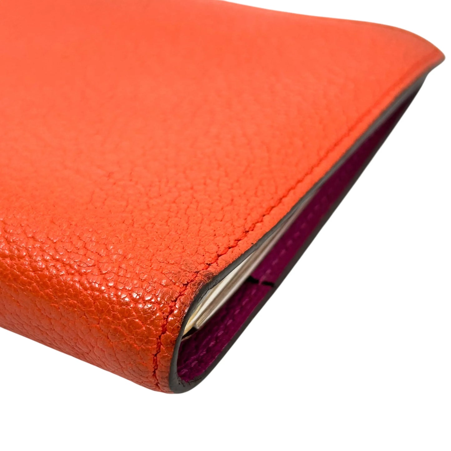 Hermès アジェンダ GM ヴォー・エプソン 手帳カバー - オレンジ