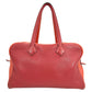 Hermès ヴィクトリア 35 トリヨンクレマンス X刻印（2016年製）ボストンバッグ ハンドバッグ - レッド × オレンジ