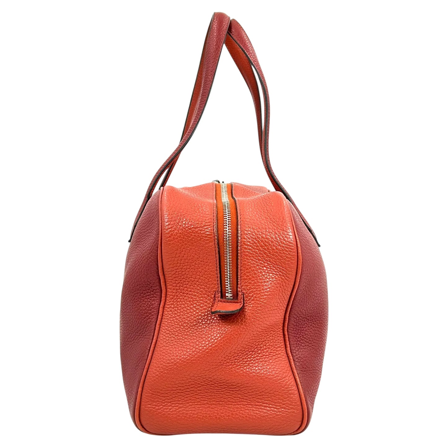 Hermès ヴィクトリア 35 トリヨンクレマンス X刻印（2016年製）ボストンバッグ ハンドバッグ - レッド × オレンジ