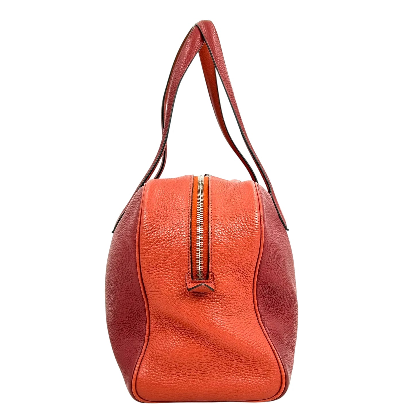 Hermès ヴィクトリア 35 トリヨンクレマンス X刻印（2016年製）ボストンバッグ ハンドバッグ - レッド × オレンジ