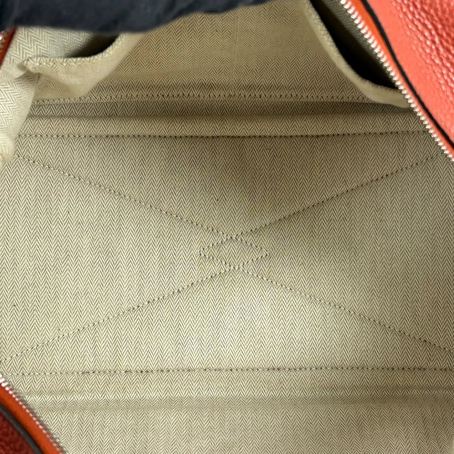 Hermès ヴィクトリア 35 トリヨンクレマンス X刻印（2016年製）ボストンバッグ ハンドバッグ - レッド × オレンジ