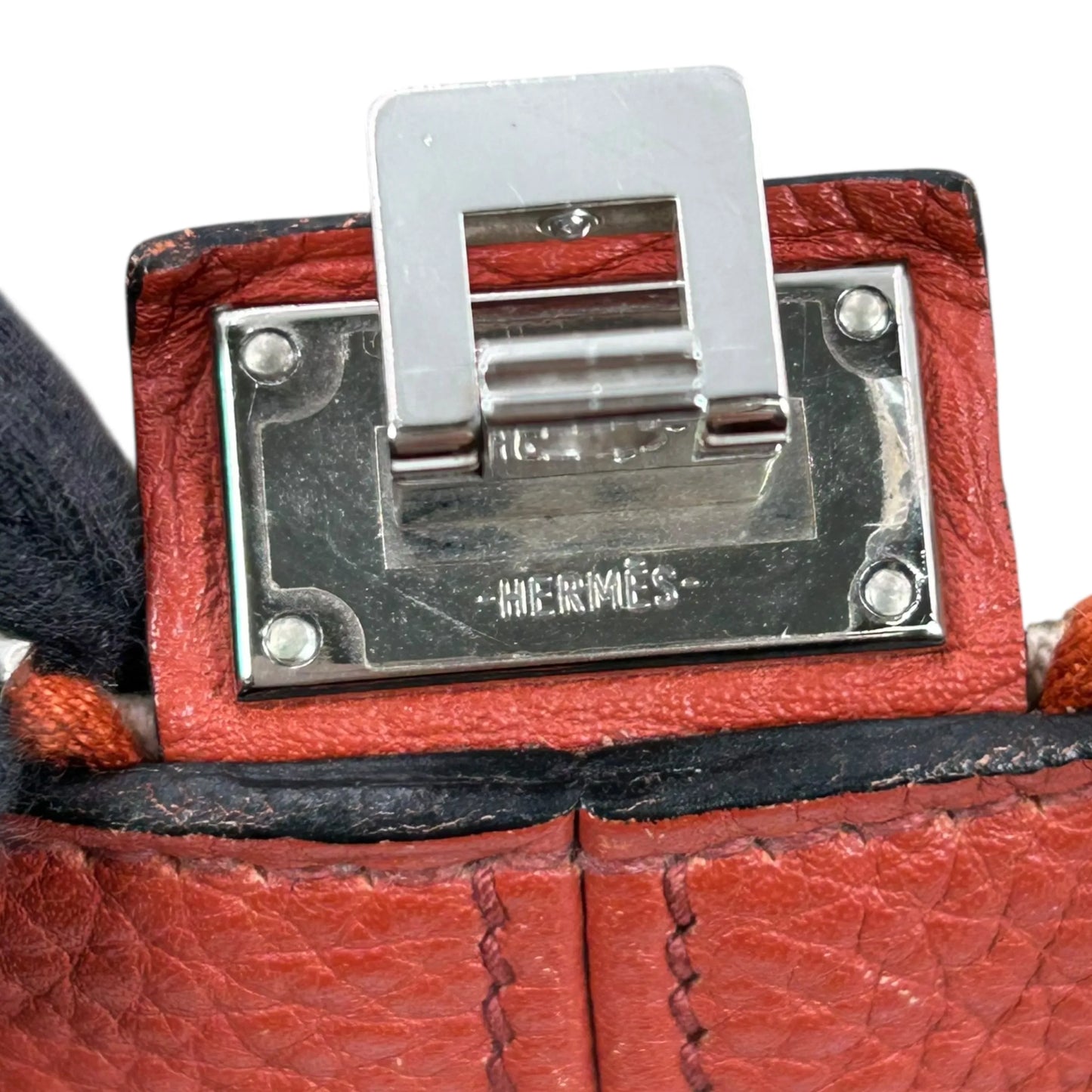 Hermès ヴィクトリア 35 トリヨンクレマンス X刻印（2016年製）ボストンバッグ ハンドバッグ - レッド × オレンジ