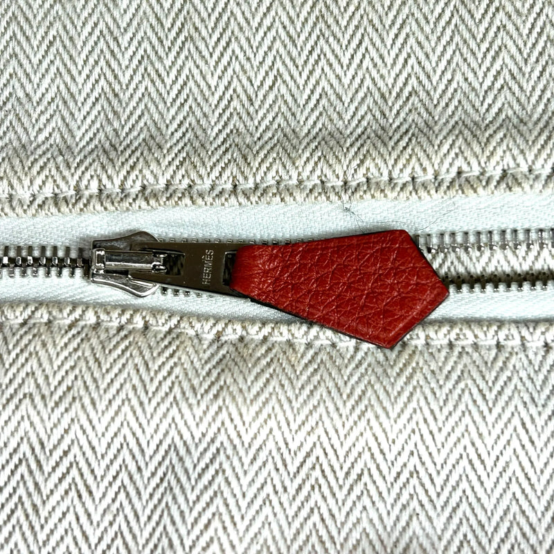 Hermès ヴィクトリア 35 トリヨンクレマンス X刻印（2016年製）ボストンバッグ ハンドバッグ - レッド × オレンジ