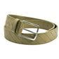 BOTTEGA VENETA イントレチャート レザー ベルト - カーキ