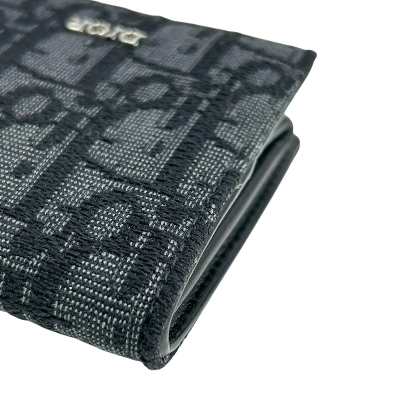 Dior ディオール オブリーク ジャカード コインケース - ブラック