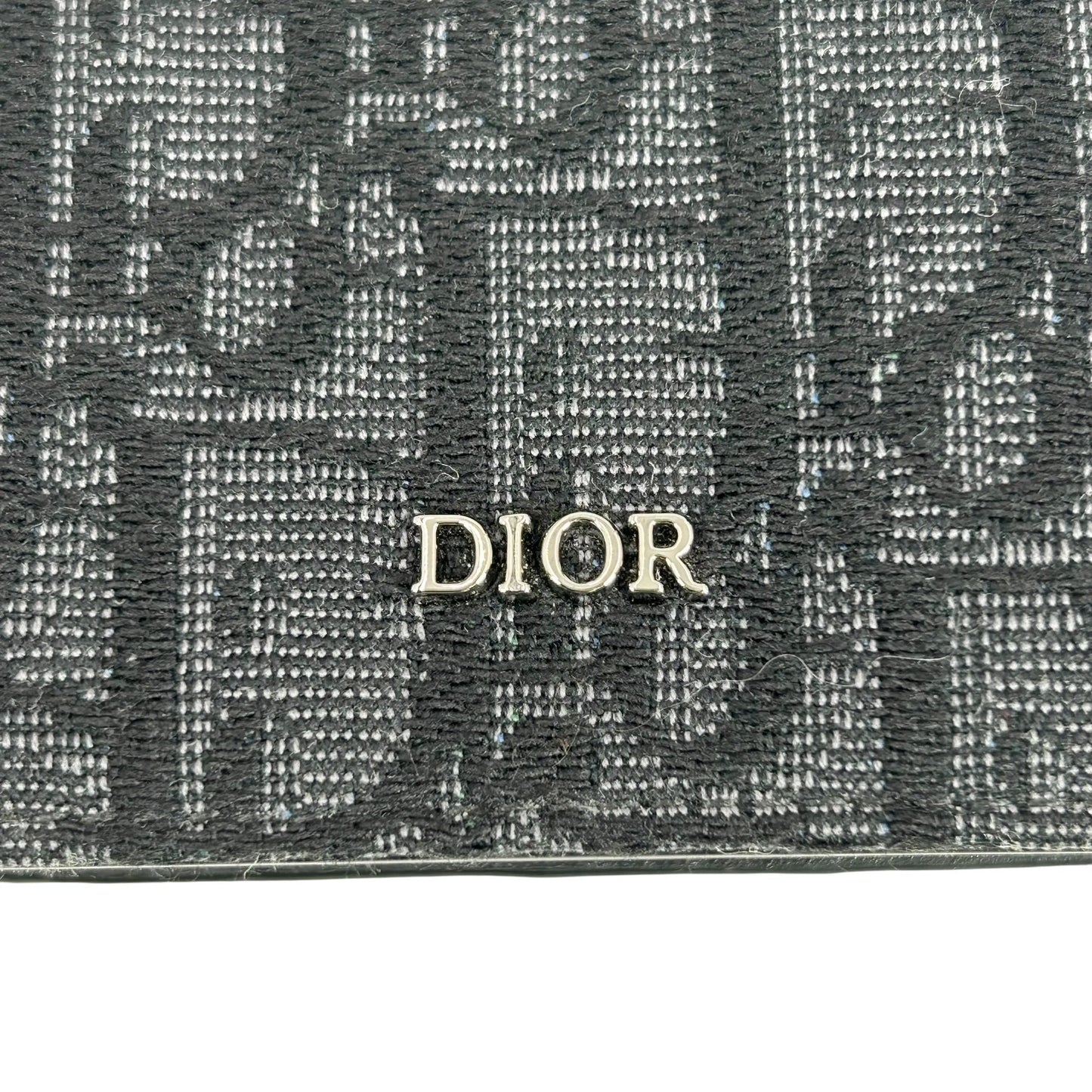 Dior ディオール オブリーク ジャカード コインケース - ブラック
