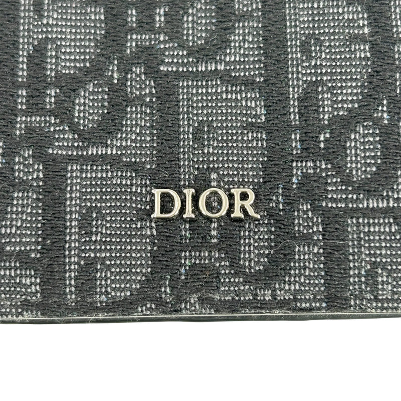 Dior ディオール オブリーク ジャカード コインケース - ブラック