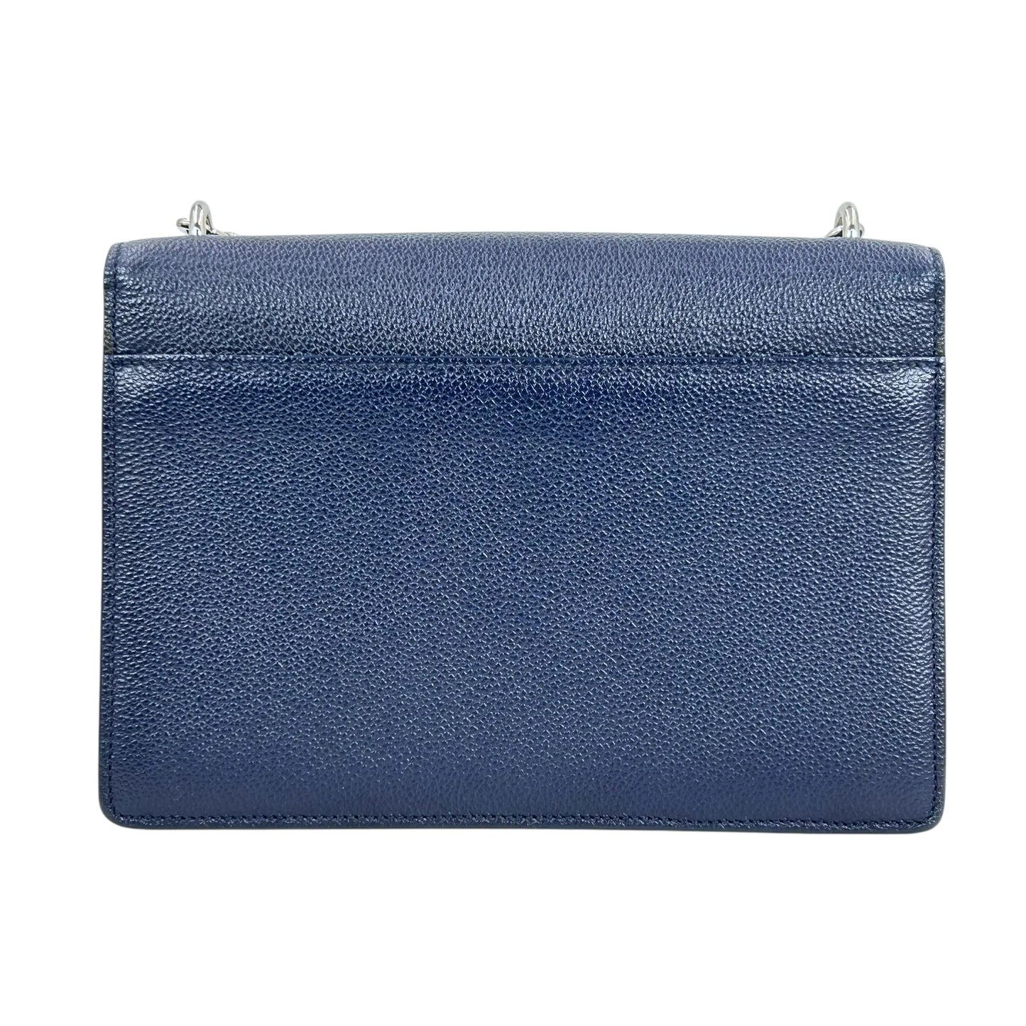 Saint Laurent Sunset Medium Calfskin Shoulder Bag - Navy 